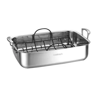 Cuisinart 15" Stainless Steel Roaster With Non Stick Rack