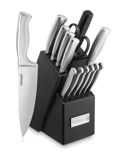 Cuisinart 15pc Stainless Steel Hollow Handle Cutlery Block Set C77ss-15pk