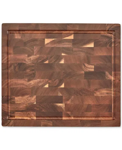 Cuisinart 17" Reversible End-grain Acacia Cutting Board In Brown