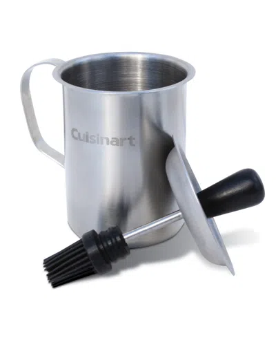 Cuisinart 2 Piece 16 oz Sauce Pot And Basting Brush Set In Stainless Steel