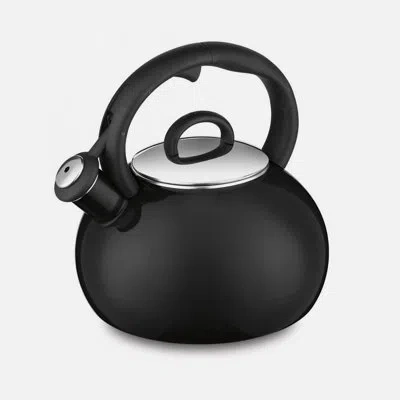 Cuisinart 2 Qt. Stainless Steel Whistling Stovetop Kettle In Black
