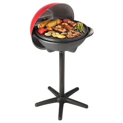 Cuisinart 2in1 Outdoor Electric Freestanding Grill In Matte Black
