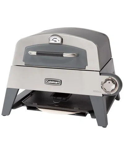 Cuisinart Cgg-403 3-in-1 Pizza Oven, Griddle, & Cast Iron Grill In Stainless Steel,grey