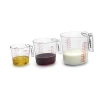 Cuisinart 3 Piece Nesting Liquid Measuring Cup Set In Clear