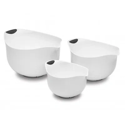 Cuisinart 3 Piece Plastic Mixing Bowl In White