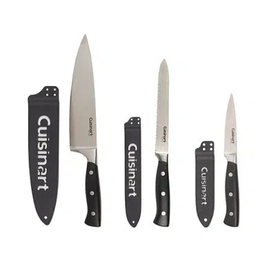 Cuisinart 3-piece Forged Triple-rivet Cutlery Set In Stainless Steel