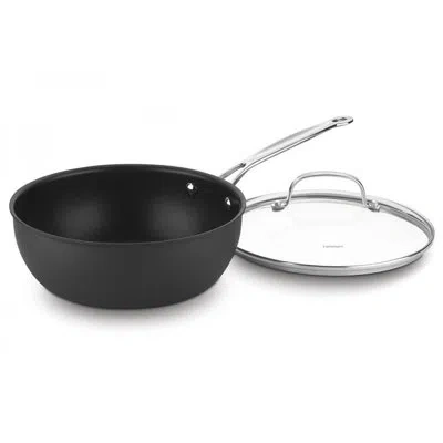 Cuisinart 3-qt. Chef's Pan With Lid In Matte Black