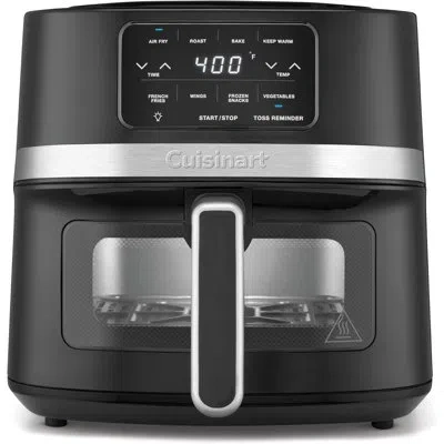 Cuisinart 4.5-qt Basket Air Fryer, Interior Light, Dishwasher-safe Parts, 4 Presets, Roast, Bake, Broil, Air F In Black