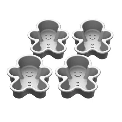 Cuisinart 4-pc Mini Gingerbread Man Set In Gray