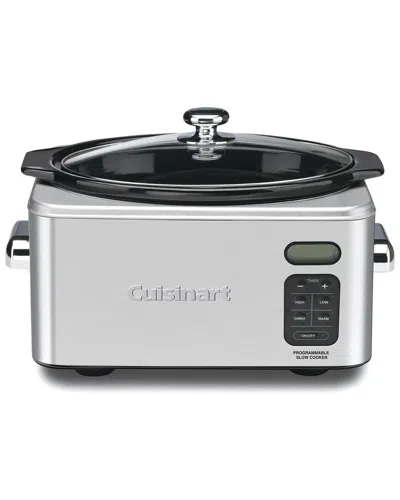 Cuisinart 6.5qt Programmable Slow Cooker In Metallic