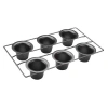Cuisinart 6-cup Non-stick Popover Pan In Black