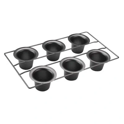 Cuisinart 6-cup Non-stick Popover Pan In Black