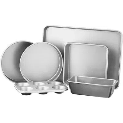 Cuisinart 6-piece Ceramic Nonstick Bakeware Set In Silver