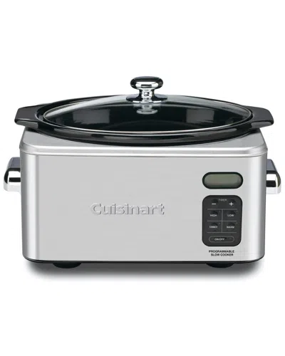 Cuisinart 6qt Stainless Steel Programmable Slow Cooker Psc-650 In White