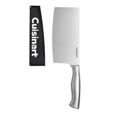 Cuisinart 7" Cleaver Knife W/guard S/s Pk Handle In Stainless Steel