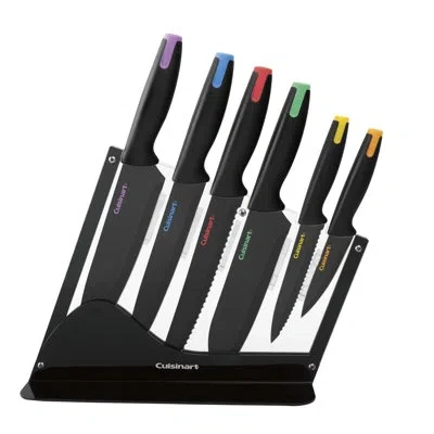Cuisinart 7 Piece Ceramic Coated Cutlery Set In Black