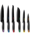 Cuisinart 7pc Ceramic Coated Cutlery Set