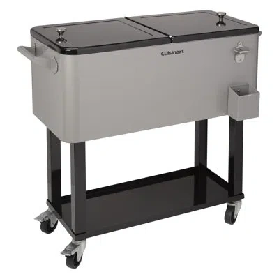 Cuisinart 80 Qt. Outdoor Rolling Cooler Cart In Gray