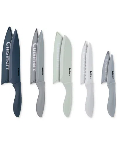 Cuisinart Advantage 10-piece Ceramic-coated Color Knife Set In Multi
