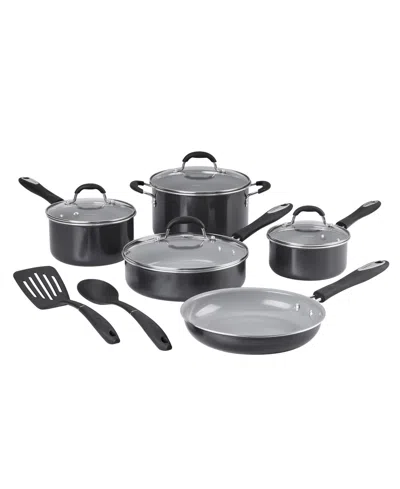 Cuisinart Advantage Ceramic Nonstick 11-piece Cookware Set In Black