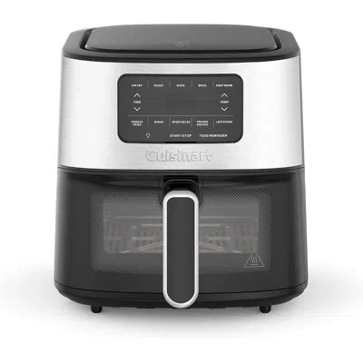 Cuisinart Air Fryer Oven, 6-qt Basket Stainless Steel Air Fryer, Kitchen Dishwasher-safe Parts With 5 Presets 
