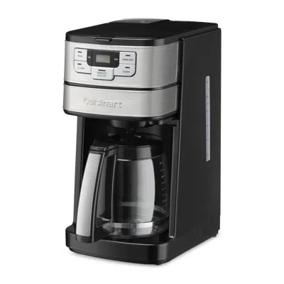 Cuisinart Automatic Grind And Brew 12-cup Coffeemaker With 1-4 Cup Setting And Auto-shutoff In Silver;black