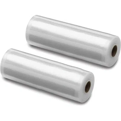 Cuisinart Biodegradable Vacuum Bag Rolls, Pack Of 2 (8 In. X 10' Each Roll) In Silver