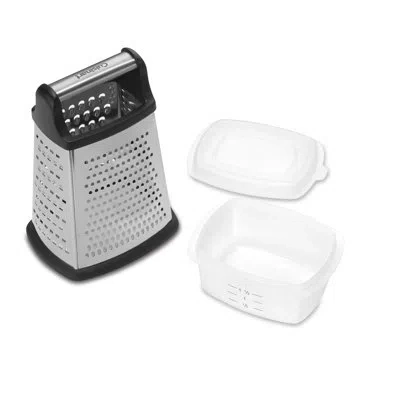 Cuisinart Box Grater With Storage In Black;stainless Steel