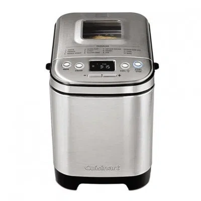 Cuisinart Bread Maker Machine, Compact And Automatic, Customizable Settings, Up To 2lb Loaves In Silver