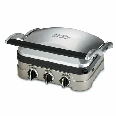 Cuisinart Brushed Stainless Steel Griddler In Gray