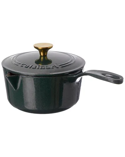 Cuisinart Chef's Classic Enameled Cast Iron 2qt Saucepan In Black