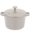 Cuisinart Chef's Classic Enameled Cast Iron 3- Qt. Round Covered Casserole In Linen