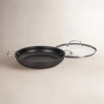 Cuisinart Chef's Classic Hard Anodized 12" Everyday Pan With Lid In Black