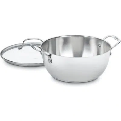 Cuisinart Chef's Classic Stainless 5.5 Quart Multi-purpose Pan With Cover In Stainless Steel