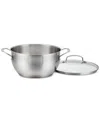 Cuisinart Chef's Classic Stainless Steel 5-qt Covered All-purpose Pan In Silver