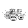 Cuisinart Chef's Stainless Steel 17-pc. Cookware Set In Silver