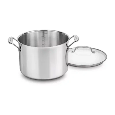 Cuisinart Chefs 8-qt. With Lid Stainless Steel Stockpot In Silver