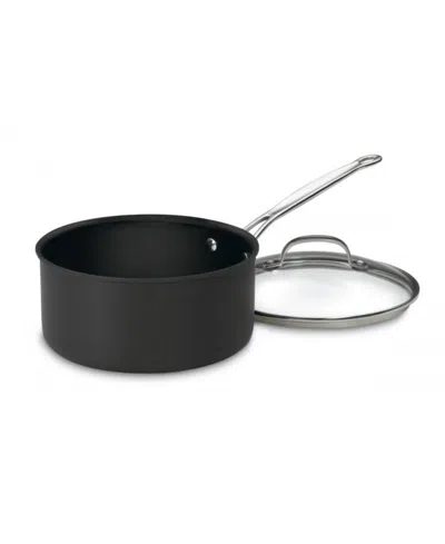 Cuisinart Chefs Classic Hard Anodized 3-qt. Saucepan W/ Cover In No Color