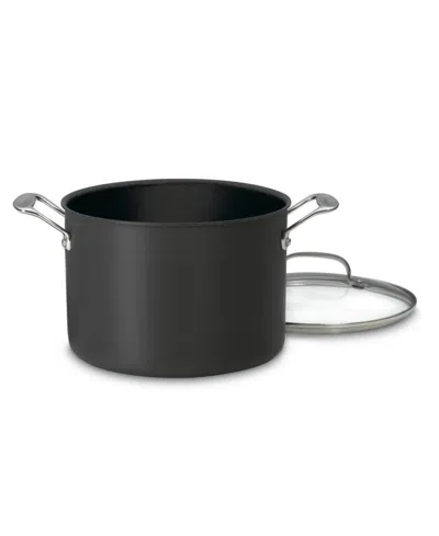 Cuisinart Chefs Classic Hard Anodized 8-qt. Stockpot W/ Cover In Black