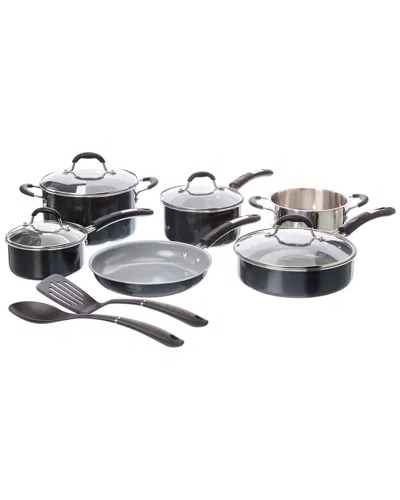 Cuisinart Classic Ceramic 12pc Cookware Set In Black