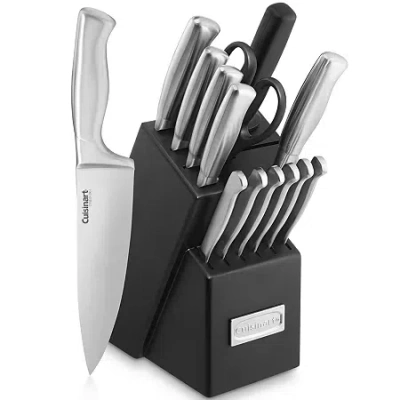 Cuisinart Classic Stainless Steel 15-pc. Knife Block Set In Gray