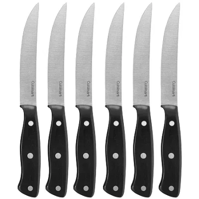 Cuisinart Classic Triple-rivet 6-pc. Steak Knife Set In Black