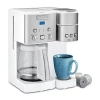 Cuisinart Coffee Center 12 Cup Coffeemaker And Single-serve Brewer In White