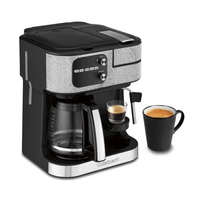 Cuisinart Coffee Center Barista Bar 4-in-1 Coffeemaker, Single-serve Coffee, Espresso & Nespresso Capsule Comp In Silver Glass