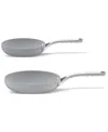 Cuisinart Culinary Collection 2-pc. Ceramic Nonstick Skillet Set In Gray