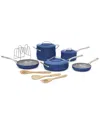 Cuisinart Culinary Collection 12-pc. Ceramic Cookware Set In Blue