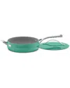 Cuisinart Cusinart Culinary Collection 4.5qt Teal Saute Pan 34c345-30htl In Blue