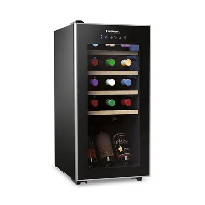 Cuisinart Cwc-1500cu 15 Bottle Dual Wine Cellar With Compressor In Black