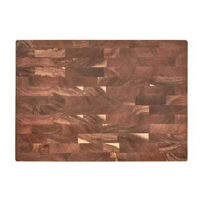 Cuisinart End Grain Acacia Wood 17" Cutting Board In Brown