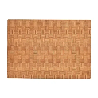 Cuisinart End Grain Bamboo 17" Cutting Board In Sand